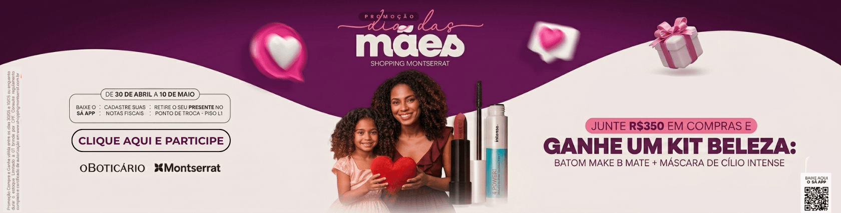 Imagem de banner da novidade Promoção Dia das Mães 2026